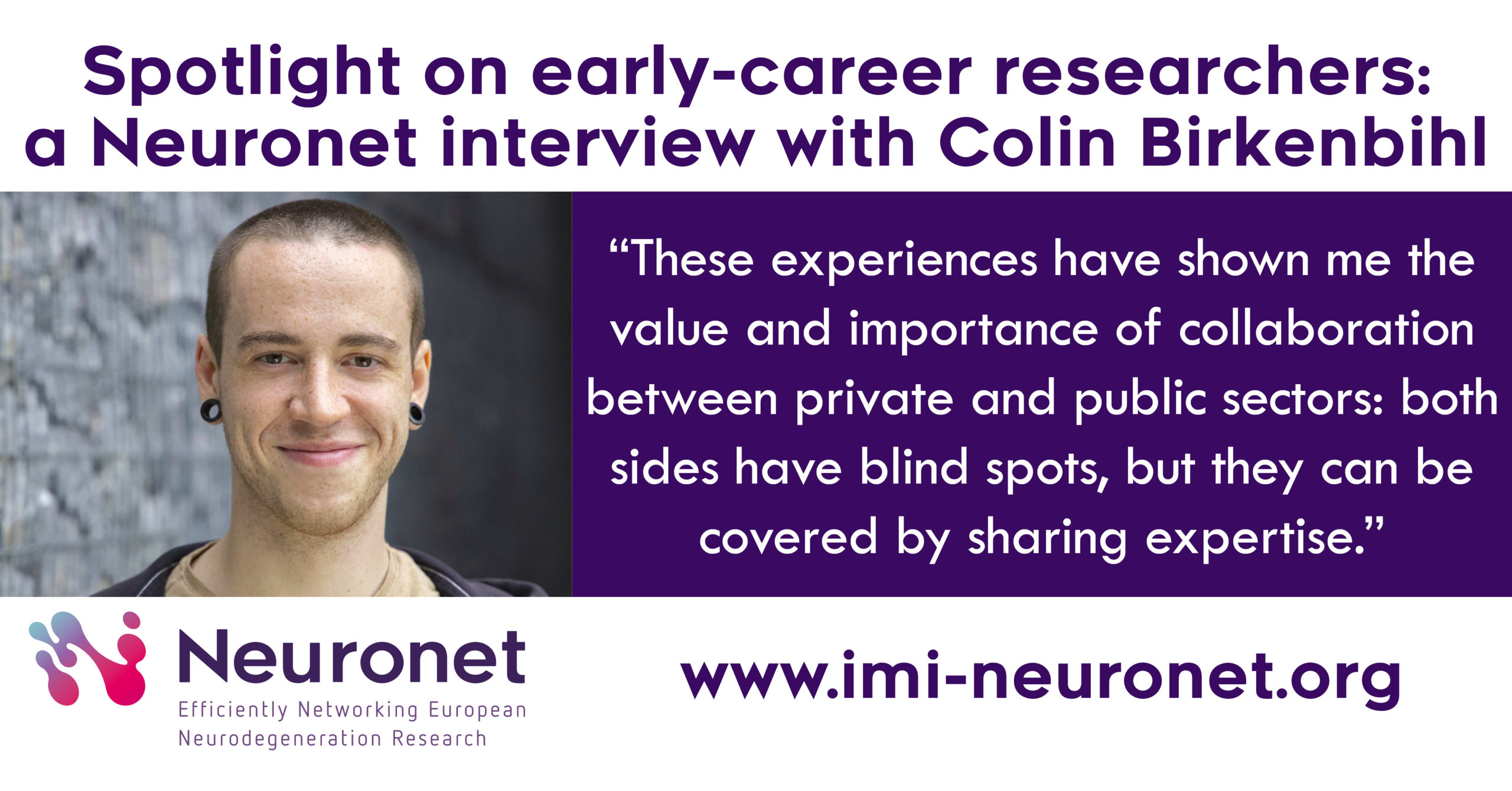 Colin Bisel Spotlight on early-career researchers: an interview with Colin Birkenbihl